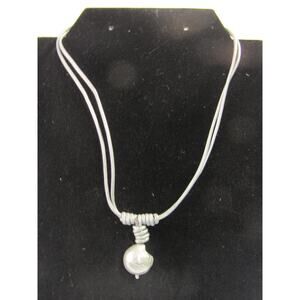 Julia Gray‎ Bead 2 Strand Necklace Collar 22" Boho Cottagecore VTG Minimalist